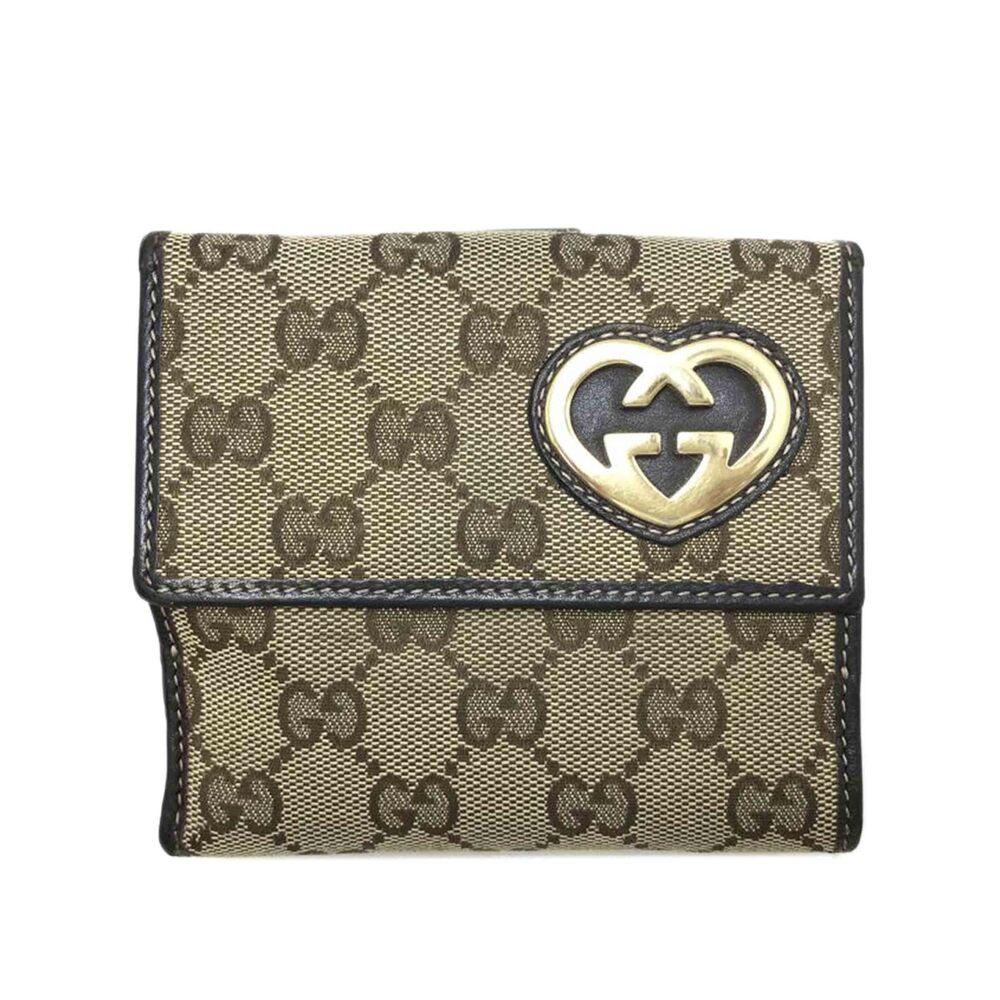 GUCCI GG Canvas Heart Compact